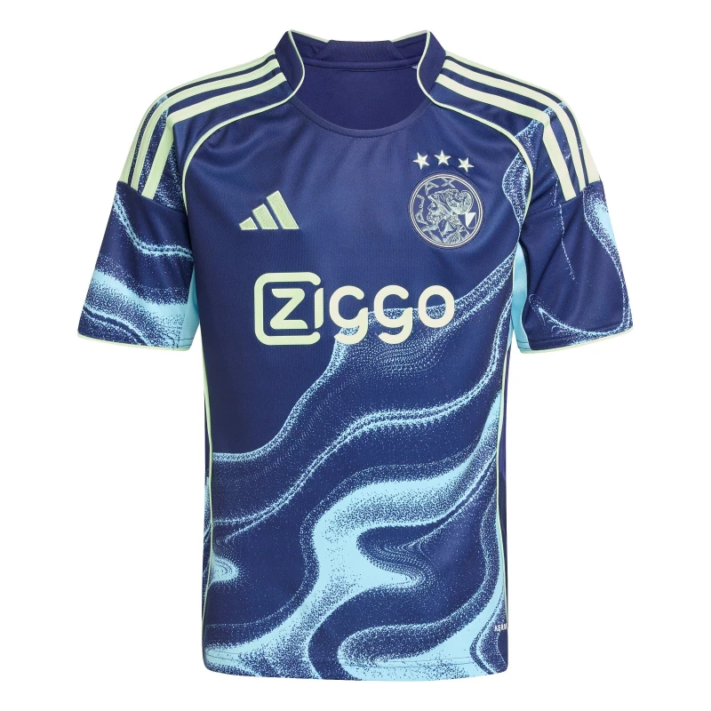 Image of adidas Ajax Amsterdam Away Shirt 2025 2026 Juniors Navy/Blue male 7-8 Years