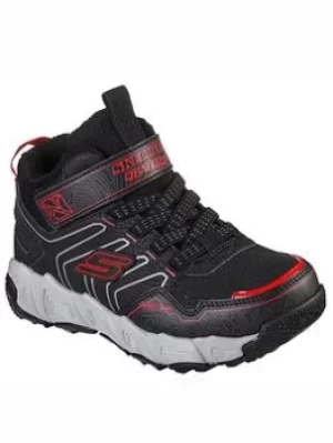 Image of Skechers VELOCITREK GORE STRAP SNEAKERS, Black/Red, Size 13 Younger