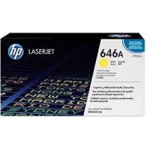 Image of Xerox HP 646A Yellow Laserjet Toner Ink Cartridge