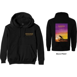 Image of Queen - Bohemian Rhapsody Movie Poster Mens XXX-Large Pullover Hoodie - Black