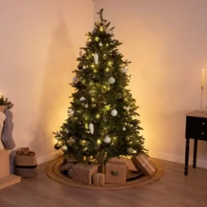 Image of Charles Bentley 7ft Faux Pre-lit Christmas Tree Green