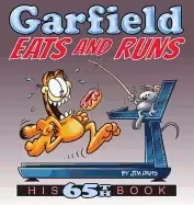 Image of garfield eats and runs his 65th book