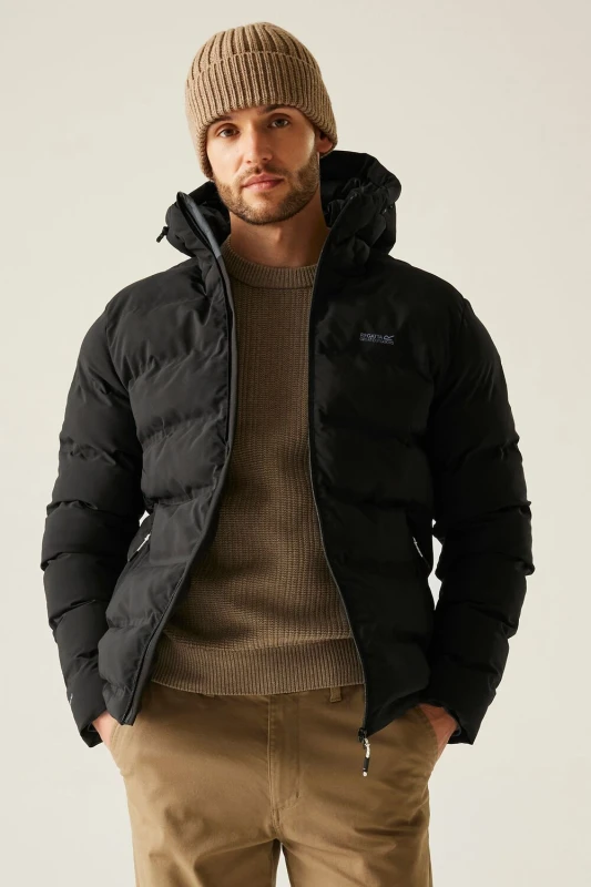 Image of Regatta Regatta Men Altoro Thermal Waterproof Padded Jacket in Jet Black Size: 3X-Large Jet Black XXXL Male 5063516131632