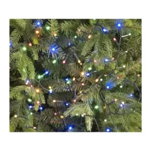 Image of Festive 12.9m Indoor & Outdoor Christmas Tree Fairy Lights 520 Pastel Multicoloured LEDs