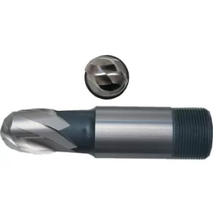 Image of Sherwood 22.00MMX25.00MM HSS 2 Flute Threaded Shank Ball Nose Short Series Slot