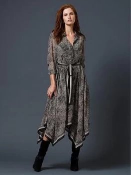 Image of Mint Velvet Mint Velvet Lottie Print Border Shirt Dress