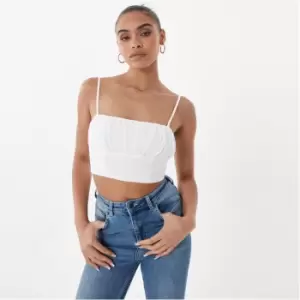 Image of Jack Wills Woven Fitted Cami - White