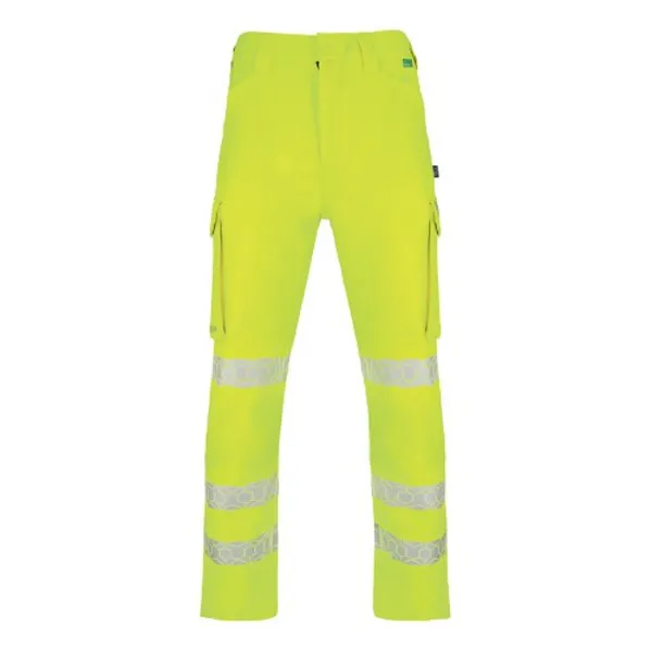 Image of Beeswift Envirowear Beeswift Envirowear High Visibility Trousers Saturn Yellow 38S EWCTRSY38S