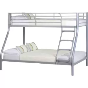 Image of Tandi Triple Sleeper Bunk Bed in Silver Metal