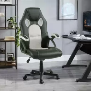 Image of Neo White Leather Race Office Chair