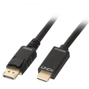 Image of Lindy 36922 cable interface/gender adapter Displayport HDMI Black