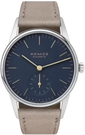 Image of Nomos Glashutte Watch Orion 33 Midnight Blue Steel Back