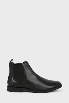 Image of Leather Smart Black Chelsea Boots