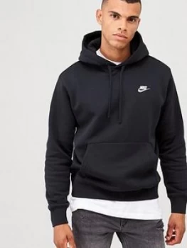 Image of Nike Sportswear Club Fleece Overhead Hoodie - Black