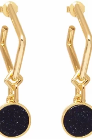 Image of Lola Rose Jewellery Blue Sandstone Garbo Circle Earrings JEWEL 583428