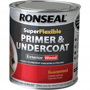 Image of Ronseal Super Flexible Wood Primer and Undercoat Grey 750ml