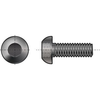 Image of 1/4 BSW X 1/2 Skt Button Head Screw (GR-10.9)- you get 5 - Qualfast