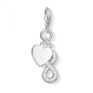Image of Ladies Thomas Sabo Sterling Silver Charm Club Infinity Charm