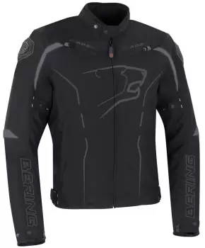 Image of Bering Kaloway Motorcycle Textile Jacket, black-grey-red Size M black-grey-red, Size M