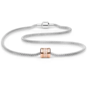 Image of Ladies Bering Steel Rose Necklace