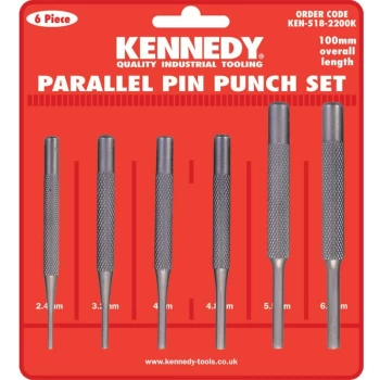 Image of Parallel Pin Punches Set of 6 - Kennedy