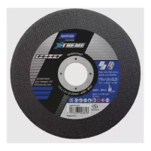 Image of Norton Saint Gobain - 115x1.0x22.23mm nor-xtreme cutting disc A60V type 41