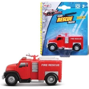 Image of Fresh Metal 9.2CM Rescue Fire Trucks With Lights Toy