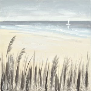 Image of Innova Hand-Painted 3D Canvas Silver Sand - 40 x 40 cm