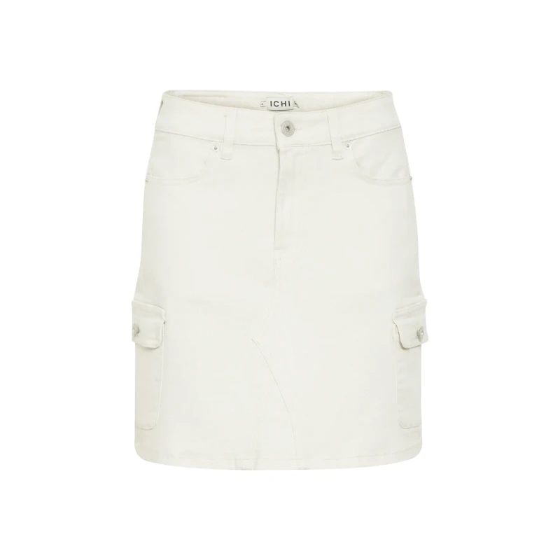Image of Ichi Mini skirt woman Ichi Ziggy SK4 Blanc Female 40