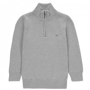 Image of Gant Shield Zip Top - Grey 094