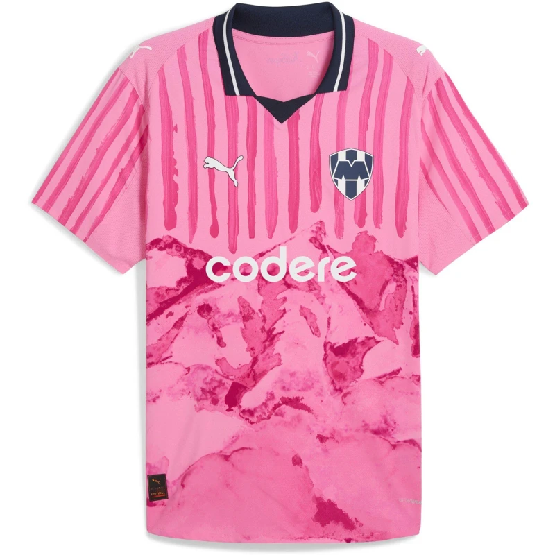 Image of Puma x KidsSuper Monterrey Authentic Home Shirt 2025 2026 Adults Pink male S