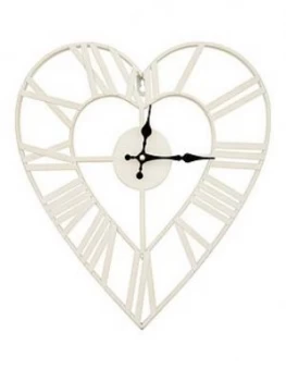 Image of Metal Heart Shape Wall Clock