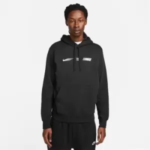 Image of Nike Sportswear Standard Issue Mens Fleece Pullover Hoodie - Black