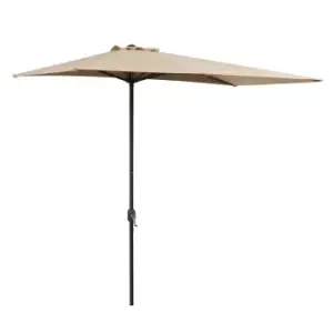 Image of Alfresco 2.3m Half Steel Frame Parasol, Cream