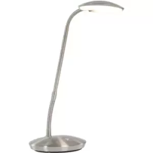 Image of Sienna Zenith LED Desk Task Lamp Steel Brushed, Plastic Matt