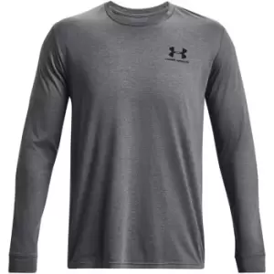Image of Under Armour Sports Chest T Shirt Mens - Grey