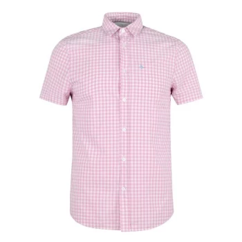 Image of Jack Wills Amphil Gingham Short Sleeve Shirt - Pink