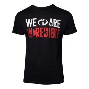 Image of Disney - We Are Incredible Mens Medium T-Shirt - Black