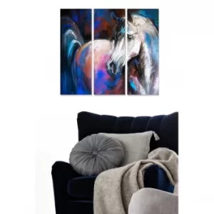 Image of MDF50681927 Multicolor Decorative MDF Painting (3 Pieces)