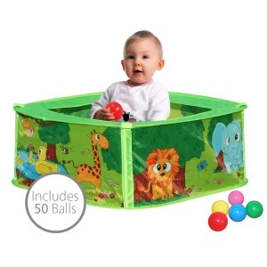 Image of Charles Bentley Baby Pop Up Play Pen Including 50 Balls