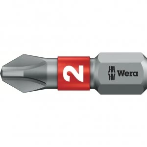 Image of Wera 851/1 BTZ BiTorsion Extra Tough Phillips Screwdriver Bits PH2 25mm Pack of 1