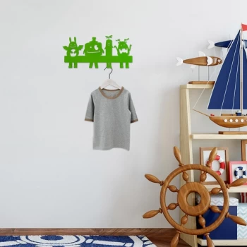Image of Cute Things 1 - Green Green Metal Wall Hook