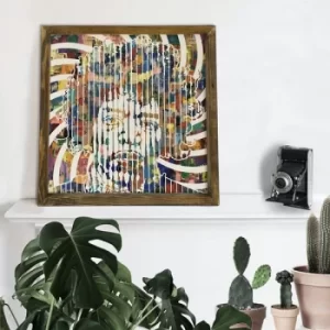 Image of MZM724 Multicolor Decorative Framed MDF Painting