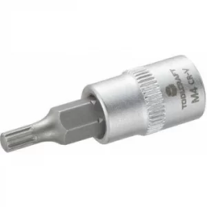 Image of TOOLCRAFT M4 816073 XZN socket Bit 4mm 1/4 (6.3 mm)