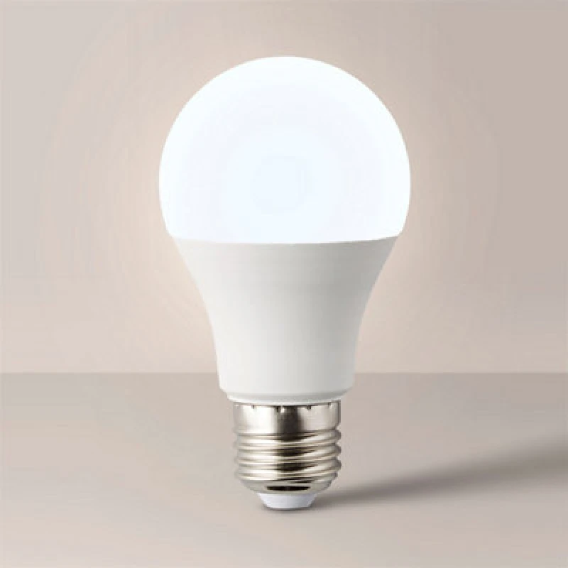 Image of ValueLights 8 Pack E27 White Thermal Plastic GLS LED 6W Warm White 3000K 500lm Light Bulb White