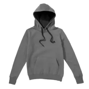 Image of SG Mens Contrast Hooded Sweatshirt / Hoodie (5XL) (Grey/Black)