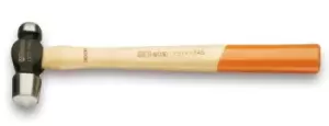 Image of Beta Tools 1377 Copper/Tinsmith's Ball Pein Hammer Round Head Hickory Shaft 340g