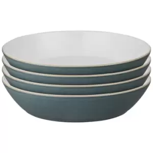 Image of Denby Impression Charcoal Blue Pasta Bowls - Set of 4