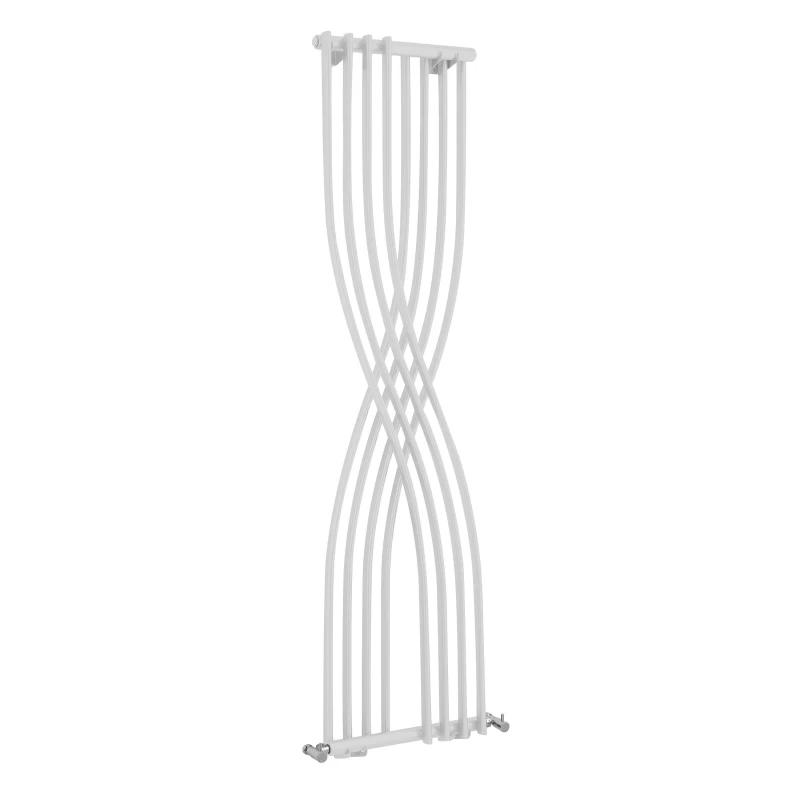 Image of Balterley Spirit Curved Designer Radiator, 1775mm x 450mm - Gloss White White Unisex