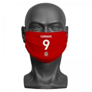 Image of Personalised Brentford FC Shirt Face Mask